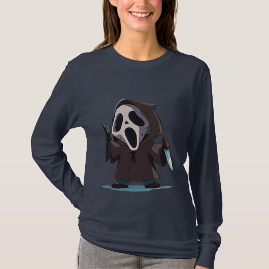 かわいこちゃん恐怖 Tシャツ (正面)