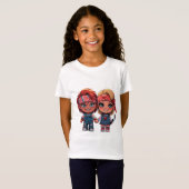 かわいこちゃん恐怖 Tシャツ (正面フル)