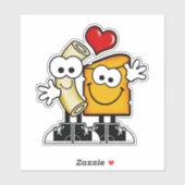 かわいこちゃん漫画Mac'nチーズビニールシール シール (シート)