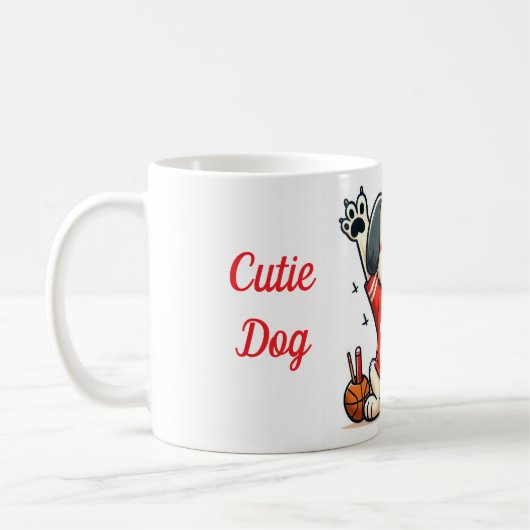 かわいこちゃん犬 コーヒーマグカップ (左)