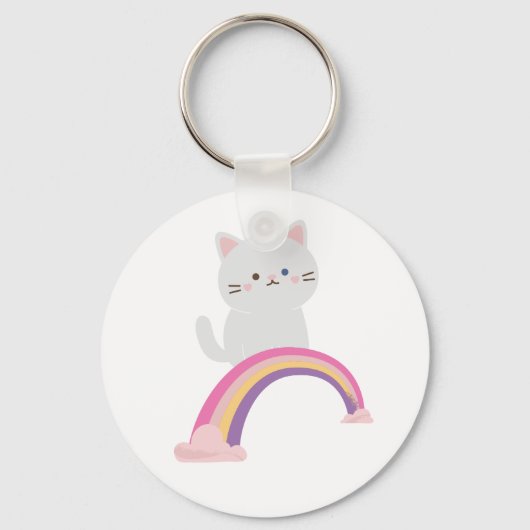 かわいこちゃん猫 キーホルダー (正面)