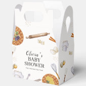 かわいこちゃん素朴ベーキングパイベイビーシャワー フェイバーボックス (見開き)