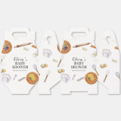 かわいこちゃん素朴ベーキングパイベイビーシャワー フェイバーボックス (見開き)