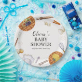 かわいこちゃん素朴ベーキングパイベイビーシャワー ペーパープレート (パーティー)