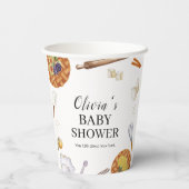 かわいこちゃん素朴ベーキングパイベイビーシャワー 紙コップ (裏面)