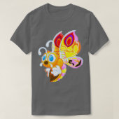 かわいこちゃん蝶 Tシャツ (デザイン正面)