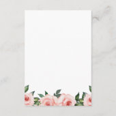 かわいこちゃん象赤面ピンクフローラブックスベビー エンクロージャーカード (裏面)