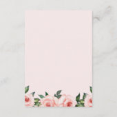 かわいこちゃん象赤面ピンクフローラブックスベビー エンクロージャーカード (裏面)