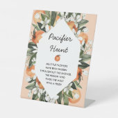 かわいこちゃん赤ちゃんシャワーおしゃぶり狩りゲームサイン 台座サイン (正面)