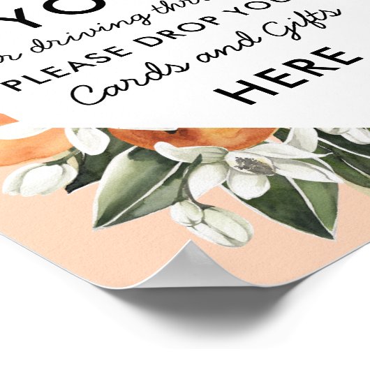 かわいこちゃん車でベビーシャワーカードとギフトサインで行く ポスター (角)