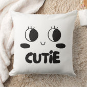 かわいこちゃん顔 クッション (ブランケット)
