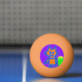 かわいこちゃん飛んでいるポップコーンアニメピンポンボール 卓球ボール (ネット)