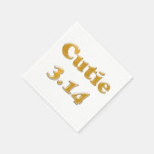 かわいこちゃん3.14 Pi日 スタンダードカクテルナプキン (角)