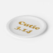 かわいこちゃん3.14 Pi日 ペーパープレート (アングル)