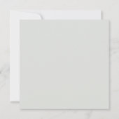 かわいこちゃん |オレンジ色のベビースシャワー 招待状 (裏面)