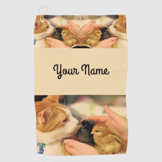 かわいこちゃん ゴルフタオル (正面)