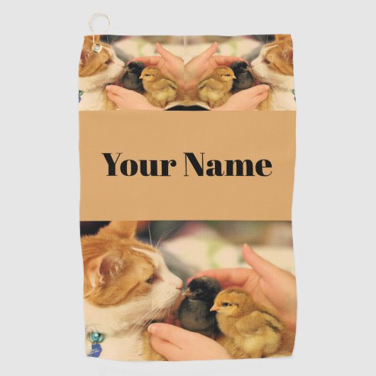 かわいこちゃん ゴルフタオル (正面)