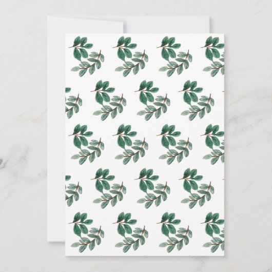 かわいこちゃん |ツインベビーシャワー 招待状 (裏面)