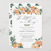 かわいこちゃん |ツインベビーシャワー 招待状 (正面/裏面)