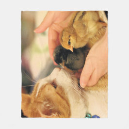 かわいこちゃん フリースブランケット