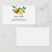 かわいこちゃん |ベビー散水赤ちゃんシャワー |おむつラッフル エンクロージャーカード (正面/裏面)