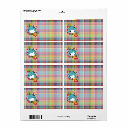 かわいこちゃん ラベル (フルシート)