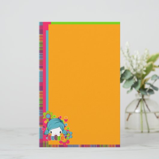 かわいこちゃん 便箋 (スタンド正面)