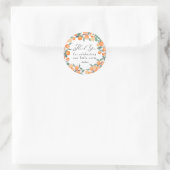 かわいこちゃん | Orange Baby Shower ラウンドシール (バッグ)