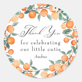 かわいこちゃん | Orange Baby Shower ラウンドシール