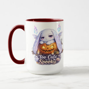 かわいすぎて怖くないハロウィンのカボチャのうさぎ マグカップ