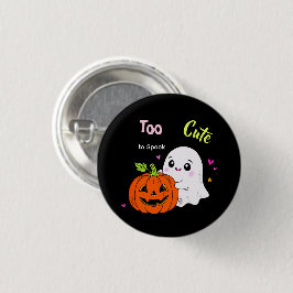 かわいすぎて怖くない - かわいいおばけのハロウィンダーク 缶バッジ