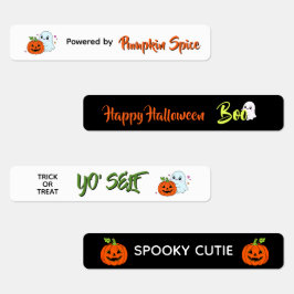 かわいすぎて怖くない – かわいいおばけのハロウィン ラベル