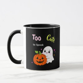 かわいすぎて怖くない - かわいい幽霊 ハロウィン ダーク マグカップ