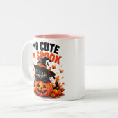 かわいすぎて怖くない！黒猫のハロウィン ツートーンマグカップ (正面左)