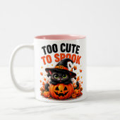 かわいすぎて怖くない！黒猫のハロウィン ツートーンマグカップ (左)