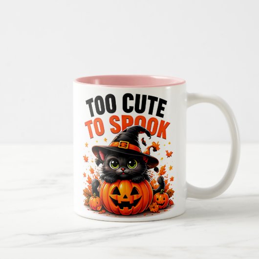 かわいすぎて怖くない！黒猫のハロウィン ツートーンマグカップ (右)
