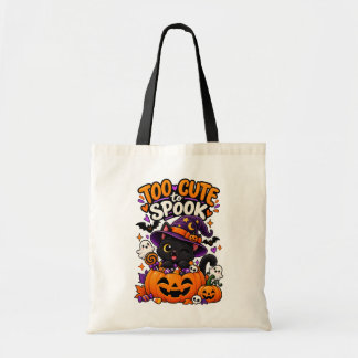 かわいすぎて怖くない 黒猫 ハロウィン トートバッグ