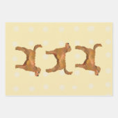 かわいすごいい金色 ラッピングペーパーシート (正面3)