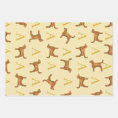 かわいすごいい金色 ラッピングペーパーシート (正面)