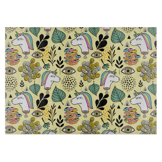 かわいそうなユニコーン カッティングボード (正面)