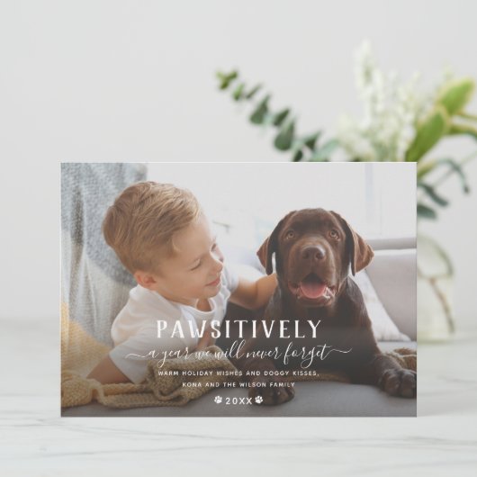 かわいそうに忘れられない1年の新しい子犬の写真 シーズンカード (スタンド正面)