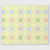 かわいようにボタン ラッピングペーパー (フラット)