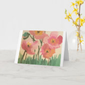 かわいらしあいさつ考えカード3 カード (黄色い花)