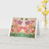 かわいらしあいさ考えいカード カード (黄色い花)