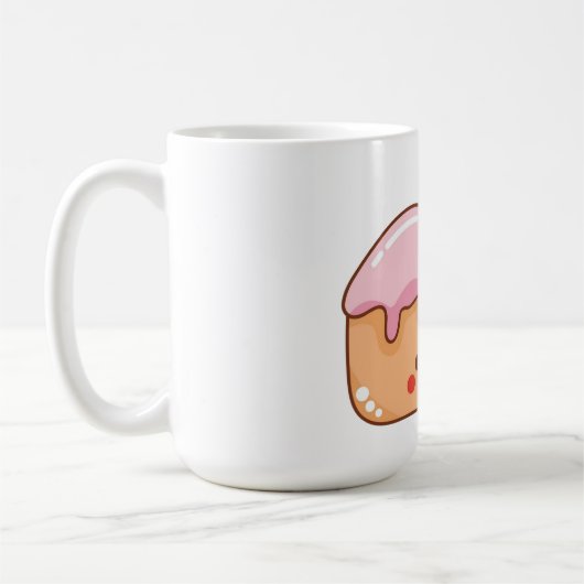 かわいらしいさくらんぼケーキスライス コーヒーマグカップ (左)