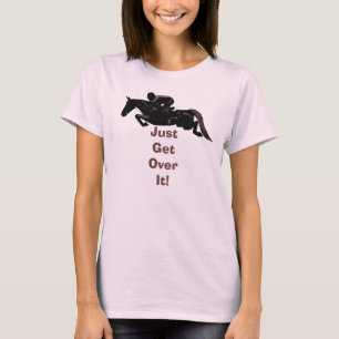 かわいらしいちょうどそれを馬のジャンパーを乗り越えて下さい Tシャツ