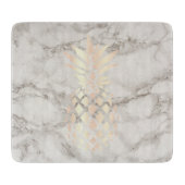 かわいらしいひよこの銅のばら色の金ゴールドのパイナップル大理石 カッティングボード (正面)