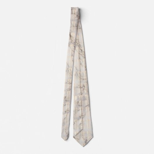 かわいらしいひよこの銅のばら色の金ゴールドのパイナップル大理石 ネクタイ (裏面)