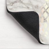 かわいらしいひよこの銅のばら色の金ゴールドのパイナップル大理石 マウスパッド (コーナー)