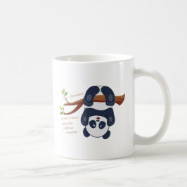 かわいらしいぶら下がったパンダの上下逆さ コーヒーマグカップ